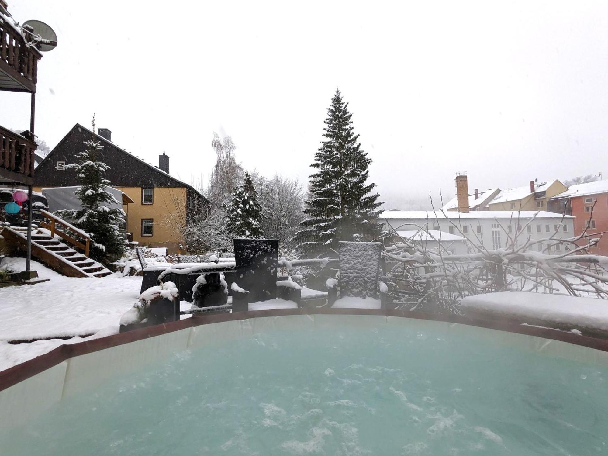 Famzi - Urlaubsmagie - Familienwohnung Mit Gemeinschaftsgarten, -Sauna & -Pool Sebnitz Zewnętrze zdjęcie