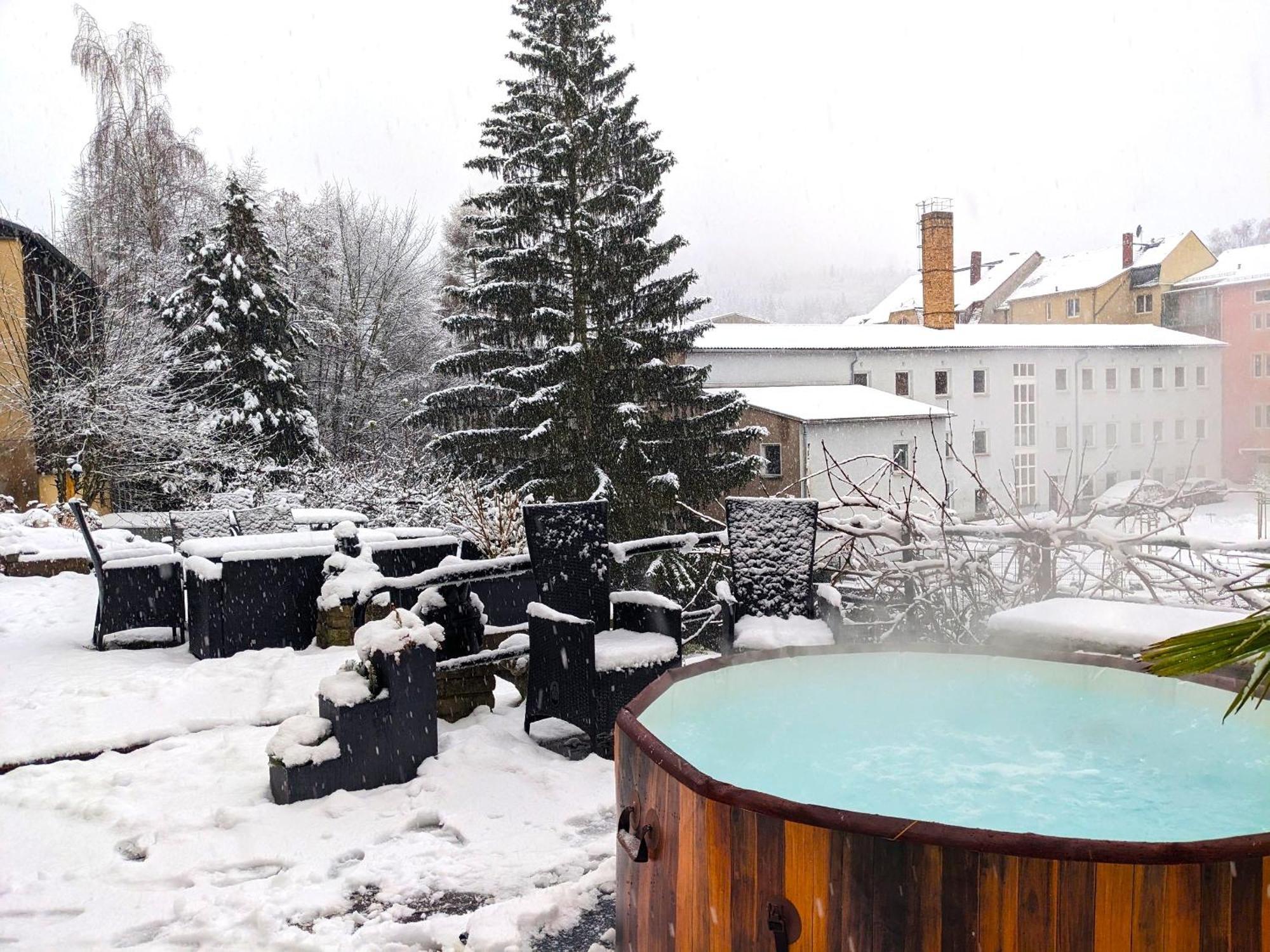 Famzi - Urlaubsmagie - Familienwohnung Mit Gemeinschaftsgarten, -Sauna & -Pool Sebnitz Zewnętrze zdjęcie
