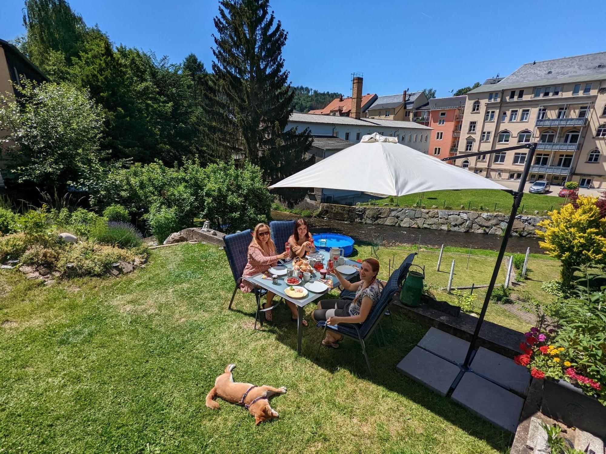 Famzi - Urlaubsmagie - Familienwohnung Mit Gemeinschaftsgarten, -Sauna & -Pool Sebnitz Zewnętrze zdjęcie